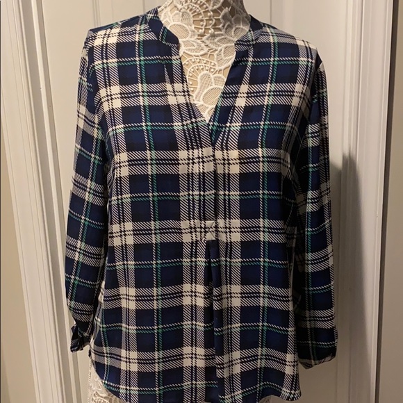 The Limited Tops - The Limited Women’s Plaid Tunic Blouse